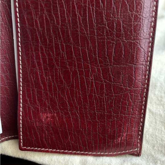 Gucci Wallet Large GG logo Canvas & Leather in Red - Picture 9 of 11